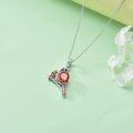 wholesale 925 Sterling Silver Red Cardinal Pendant Necklace for Women s-0-2