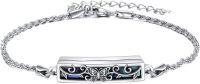 wholesale 925 Sterling Silver Butterfly Design Abalone Shell Memorial Keepsake Urn Bracelet for Ashes-Butterfly