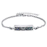 wholesale 925 Sterling Silver Butterfly Design Abalone Shell Memorial Keepsake Urn Bracelet for Ashes-Butterfly