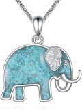wholesale 925 Sterling Silver Turtle Turquoise Stone Pendant Necklace for Women and Men-0-0