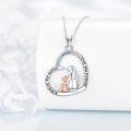 wholesale 925 Sterling Silver Heart-Shaped Pendant with Colorful Crystals and Angel Design - Always My Mother Forever Love s for Women's Birthdays & Mothers' Days-0-1
