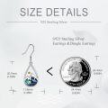wholesale 925 Sterling Silver Mountain Abalone Shell Teardrop Dangle Earrings-0-3