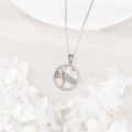 wholesale 925 Sterling Silver Volleyball Player Pendant Necklace-0-2