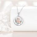 wholesale  Sterling Silver Teddy Bear Sister Mother Father Grandmother Cremation Memorial Pendant -0-1