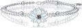 wholesale 925 Sterling Silver Opal Lotus Om Symbol Bracelet for Women - Layered Yoga s-0-0