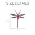 wholesale 925 Sterling Silver Dragonfly Urn Pendant Necklace Turquoise Stone Oxidized Memorial Jewelry-0-44