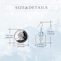 wholesale 925 Sterling Silver Jellyfish Blue Opal Stone Drop Earrings for Women-0-4