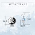 wholesale 925 Sterling Silver Jellyfish Earrings Wholesale With Blue Opal Accents-0-4