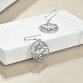 wholesale 925 Sterling Silver Sloth Riding T-rex Dangle Earrings-0-2