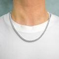 wholesale 925 Sterling Silver Moissanite Tennis Necklace 18k White Gold Plated-0-3