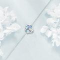 wholesale 925 Sterling Silver Blue Opal Mushroom Charm Bracelet For Women-0-1