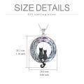 wholesale 925 Sterling Silver Cat Pendant Necklace-0-5