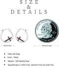 wholesale 925 Sterling Silver 925 Opal Inlay Cross Huggie Hoop Earrings - Women's Jewelry-0-5
