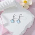 wholesale 925 Sterling Silver Teardrop White Opal Dangle Earrings for Women-0-45