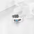 wholesale 925 Sterling Silver Adjustable Rings Wholesale for Women Fashion Jewelry Gift for Wife Darling-0-2