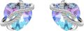 wholesale 925 Sterling Silver & Austrian Crystal Love Earrings - Hypoallergenic Gift for Women-0-0