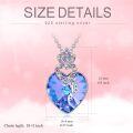 wholesale TOUPOP Christmas Gifts For Teen Girls Sterling Silver Crown Pendant Necklace With Purple Heart Crystal For Women Her Girlfriend Jewlery Birthday Anniversary Mothers Gifts -0-2