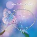 wholesale 925 Sterling Silver Blue Enamel Butterfly Charm Double Layer Chain Ankle Bracelets for Women's Gifts-0-1