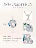 TOUPOP Sterling Silver Tree Of Life Bunny Pendant Necklaces Mother Daughter Jewelry Gifts-0-3