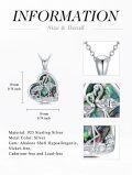 wholesale 925 Sterling Silver Flamingo Heart Abalone Shell Cremation Keepsake Pendant Necklace with Funnel and Fill Tool Set-0-4