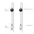 wholesale 925 Sterling Silver Bowling Ball & Pin Sports Dangle Earrings for Women Girls Gifts-0-4