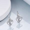 wholesale 925 Sterling Silver Tree of Life Leverback Dangle Drop Hoop Earrings for Women Gift Ideas-0-3