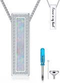 wholesale Sterling Silver Opal Urn Necklace for Ashes Cremation Jewelry-0-89