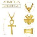wholesale 925 Sterling Silver Ankh Cross Pendant Necklace-0-1