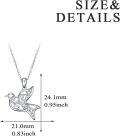 wholesale 925 Sterling Silver Dovetail Filigree Pendant Necklaces for Women - Mother's Day Gifts-0-4