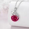 wholesale 14K Gold Pink Crystal Black Cat Pendant Necklace for Women Cats Lover-0-130