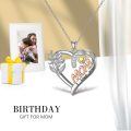 TOUPOP Sterling Silver Mom Birthflower Necklace For Women-0-3