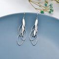 wholesale Silver Threader Earrings for Women - Long Chain Dangle Hypoallergenic Tassel Earrings Fashion Jewelry-0-3