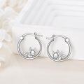 wholesale 925 Sterling Silver Bat Huggie Hoop Earrings Gift for Women and Girls-0-3