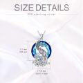 wholesale 925 Sterling Silver Rainbow Crystal Phoenix Pendant Necklace for Women Girls Mothers Day Gift-0-8