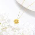 wholesale 14K Gold Daisy Pendant Necklace Minimalist Floral s for Her-0-4