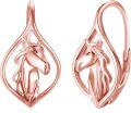 wholesale Rose Gold 925 Sterling Silver Hypoallergenic Unicorn Head Hoop Earrings for Women-0-0