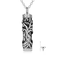 TOUPOP Sterling Silver Tree Of Life Urn Necklace For Ashes Memorial Jewelry-undefined