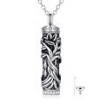 TOUPOP Sterling Silver Tree Of Life Urn Necklace For Ashes Memorial Jewelry-0-0