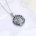 wholesale 925 Sterling Silver Turquoise Tree of Life 15th Birthday Pendant - Hypoallergenic Nickel-Free 20mm Gift-0-1