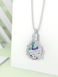 wholesale 925 Sterling Silver Abalone Shell Butterfly Urn Pendant Keepsake Memorial Jewelry with Funnel and Fill Kit-0-3