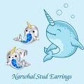 wholesale 925 Sterling Silver Blue Opal Whale Stud Earrings for Women's Birthday Gift-0-4