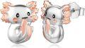 wholesale 925 Sterling Silver Hypoallergenic Unicorn Cat Axolotl Stud Earrings-0-0