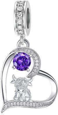 wholesale 925 Sterling Silver Highland Cow Sunflower Dangle Stud Leverback Hoop Earrings-02-February