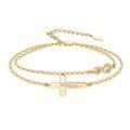 wholesale Rose Gold 925 Sterling Silver Cross & Infinity Charm Bracelet - Faith  for Women and Moms-0-6