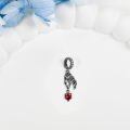 wholesale 925 Sterling Silver Gothic Skeleton Hand Heart Charm for Women-0-2