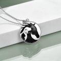 wholesale 925 Sterling Silver Yin Yang Horse Head Pendant Necklace for Women Girls s-0-2
