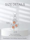 wholesale 925 Sterling Silver Anchor Rose Pendant Necklace for Women Gifts-0-3