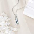 wholesale 925 Sterling Silver Lighthouse Pendant Necklace with Abalone Shell Inlay for Women Nature s for Hikers Skiers Campers-0-2
