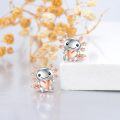wholesale 925 Sterling Silver Axolotl Heart Stud Earrings - Adorable Gift for Her-0-4