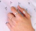 wholesale 925 Sterling Silver Feather Ring Adjustable Open Ring for Women with Jewelry-0-1